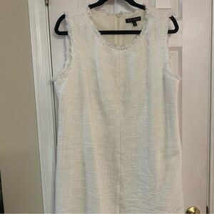 16 Banana Republic White Dress with Trim